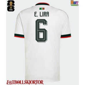 Mexiko Erik Lira #6 Bortatröja VM 2026 Kortärmad